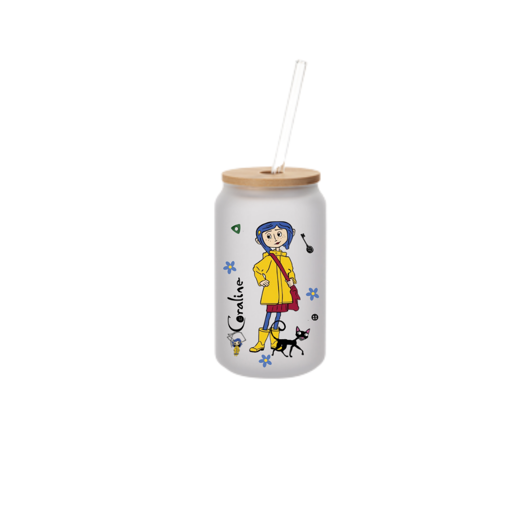 13oz Glass Can- Frosted