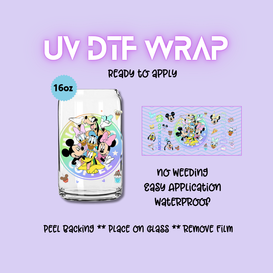 Mickey and Co. UV DTF WRAP