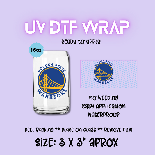 Golden State UV DTF DECAL